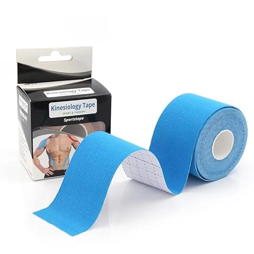 Waterproof Kinesiology Tape (5 m X 5 cm) Latex Free Breathable Athletic Sports Tape For Injury, Muscle Support, Pain Relief, Joint Support And Physiotherapy