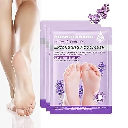 Foot Peel Mask Exfoliating Foot Mask for Baby Soft Feet Hydrates Feet Peeling Mask for Removes Dry Dead Skin,Cracked Heels &Calluses (Lavenders, Pack of 1)