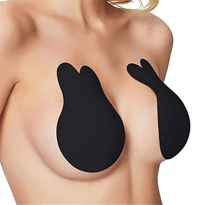 Women's & Girls Nipple Cover Strapless Bra 2 pcs Instant Breast Lift Sticky Bra Backless Invisible Push up Self Adhesive Bra Reusable Silicone Breast Lift Up Wire Free Bra Multicolour