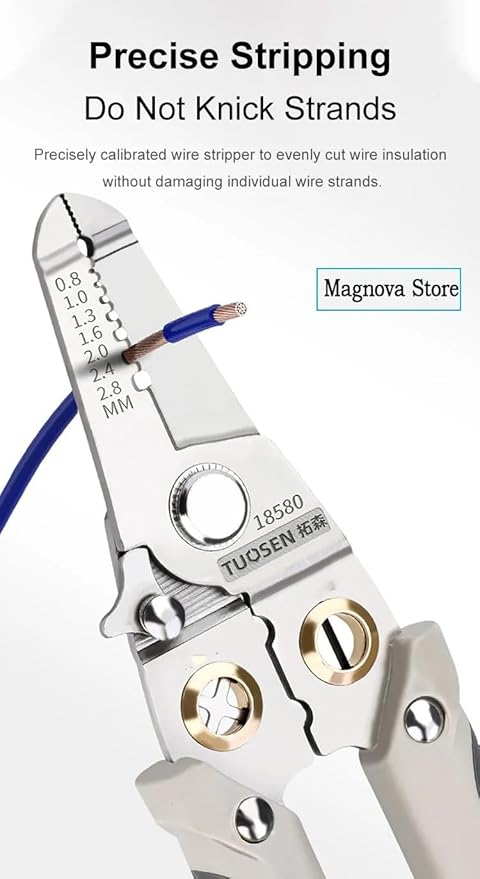 Special Wire Stripper and Cutter for Electrician - Decrustation Pliers, Multi-functional Tool