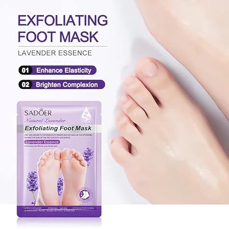 Foot Peel Mask Exfoliating Foot Mask for Baby Soft Feet Hydrates Feet Peeling Mask for Removes Dry Dead Skin,Cracked Heels &Calluses (Lavenders, Pack of 1)