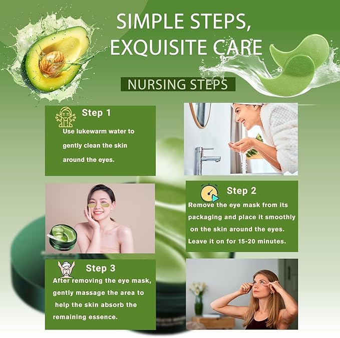 60 Pcs Aloe Vera Under Eye Patches, 30 Pairs Undereye Mask for Dark Circles Puffy Eyes Treatment, Collagen Gel Pads Hydrating for Eye Bags Puffiness Wrinkle, Women Men Beauty Skin Care Products (Eye Mask Aloe Vera) Brand: Oaklee