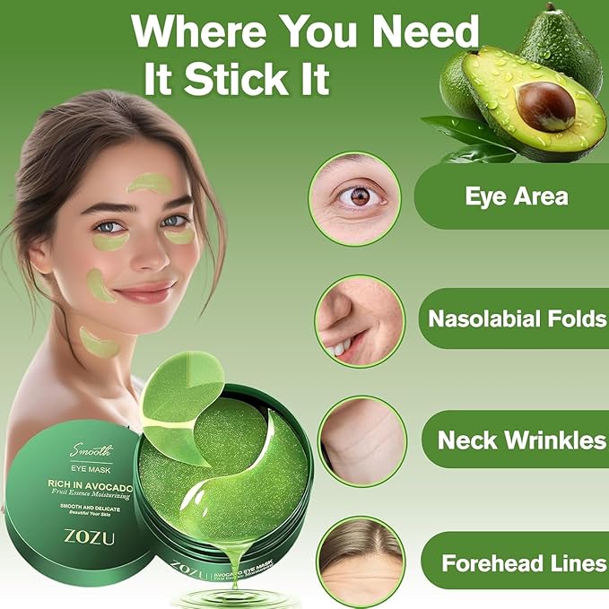 60 Pcs Aloe Vera Under Eye Patches, 30 Pairs Undereye Mask for Dark Circles Puffy Eyes Treatment, Collagen Gel Pads Hydrating for Eye Bags Puffiness Wrinkle, Women Men Beauty Skin Care Products (Eye Mask Aloe Vera) Brand: Oaklee